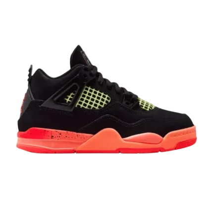 Jordan 4 Retro Black Infrared Barely Volt (PS)