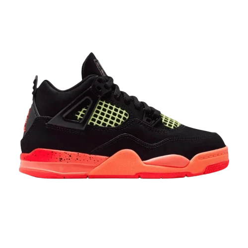 Jordan 4 Retro Black Infrared Barely Volt (PS)